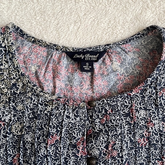 Lucky Brand Floral Button-Up Blouse - Picture 2 of 4